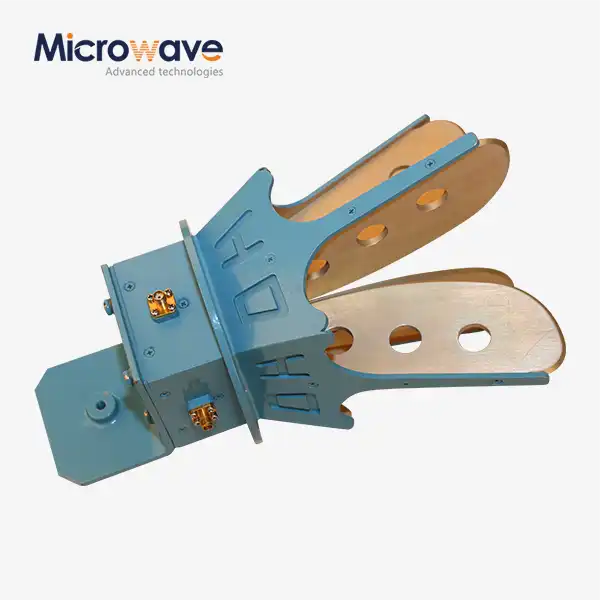 Open Boundary Dual Linear Polarization Four Ridged Horn Antenna